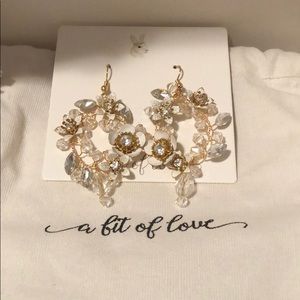 Earrings handmade wore for wedding